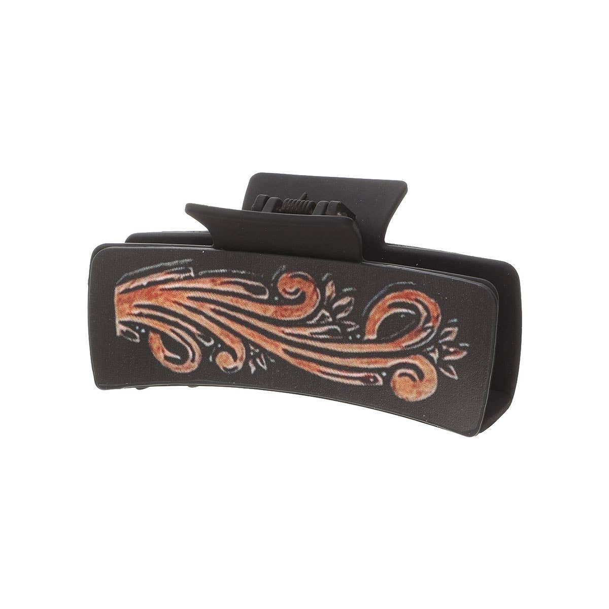 Sunflower PU Leather Hair Claw, Western Style_CWASC1618