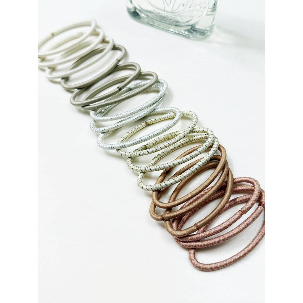 Neutral Shade Ponytail Elastics Hair Ties