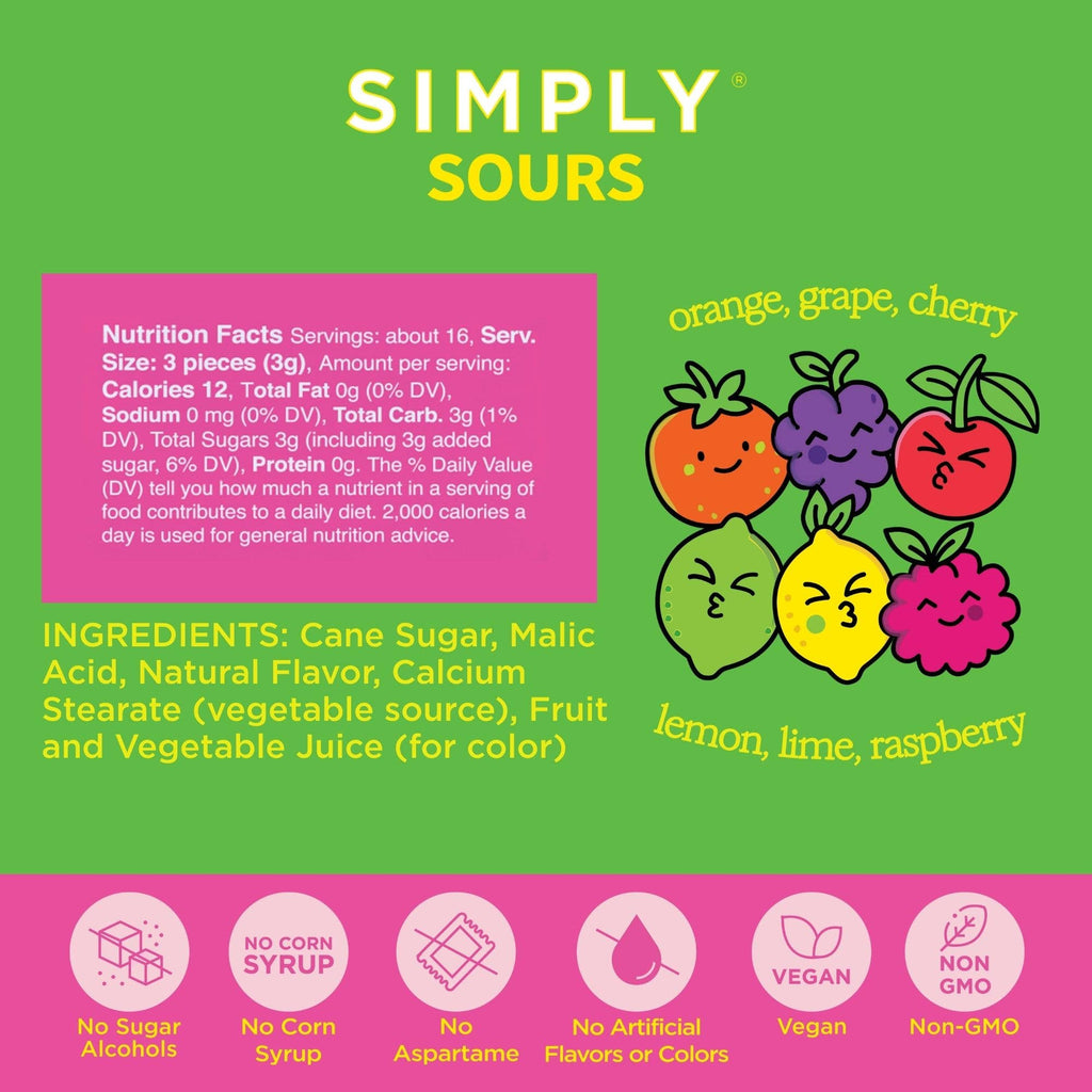 Simply Sours - Citrus Berry 1.8oz | 6 Tins
