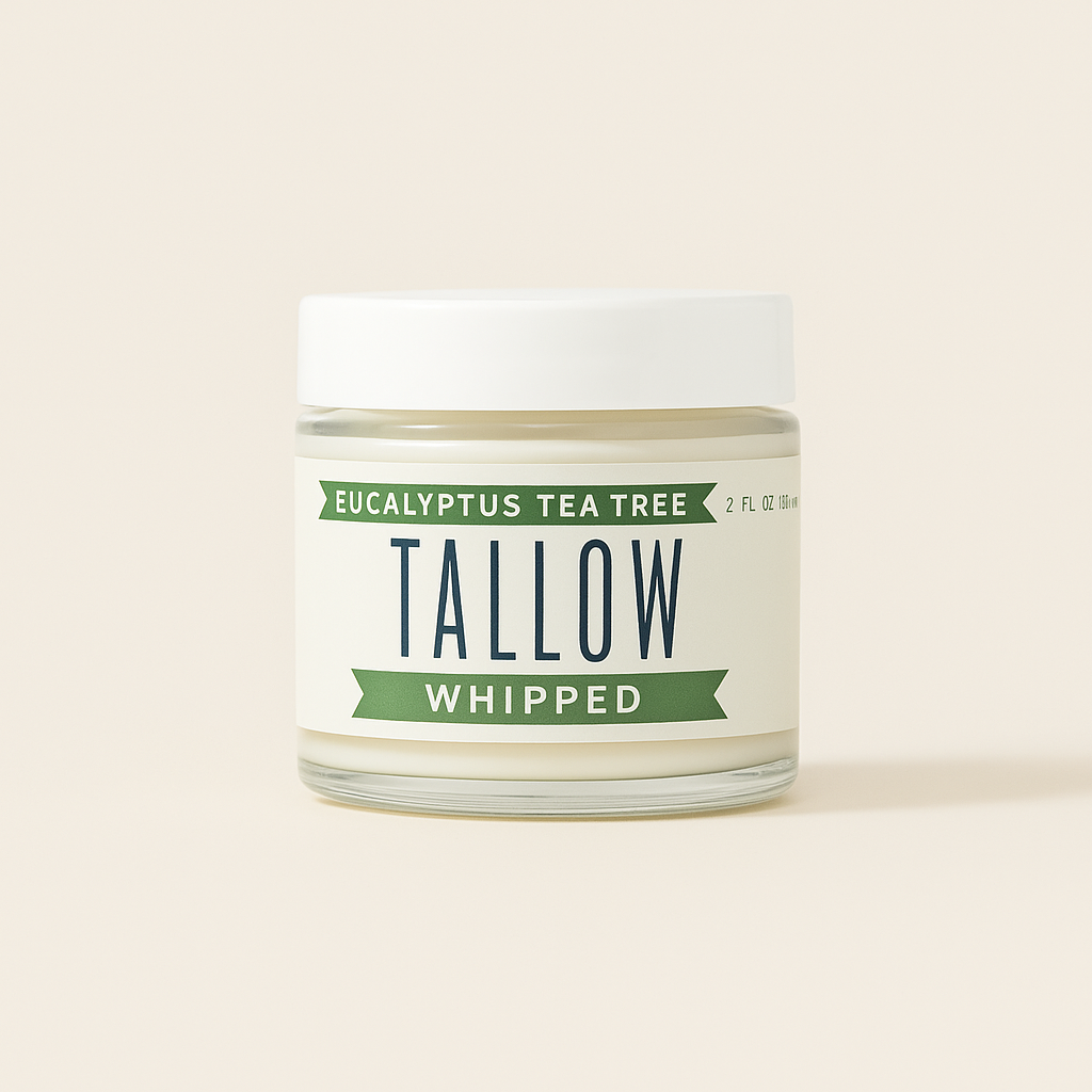 Eucalyptus Tea Tree Whipped Tallow – 120,000+ Sold | Grass-Fed Beef Tallow Skincare | Lady May Tallow