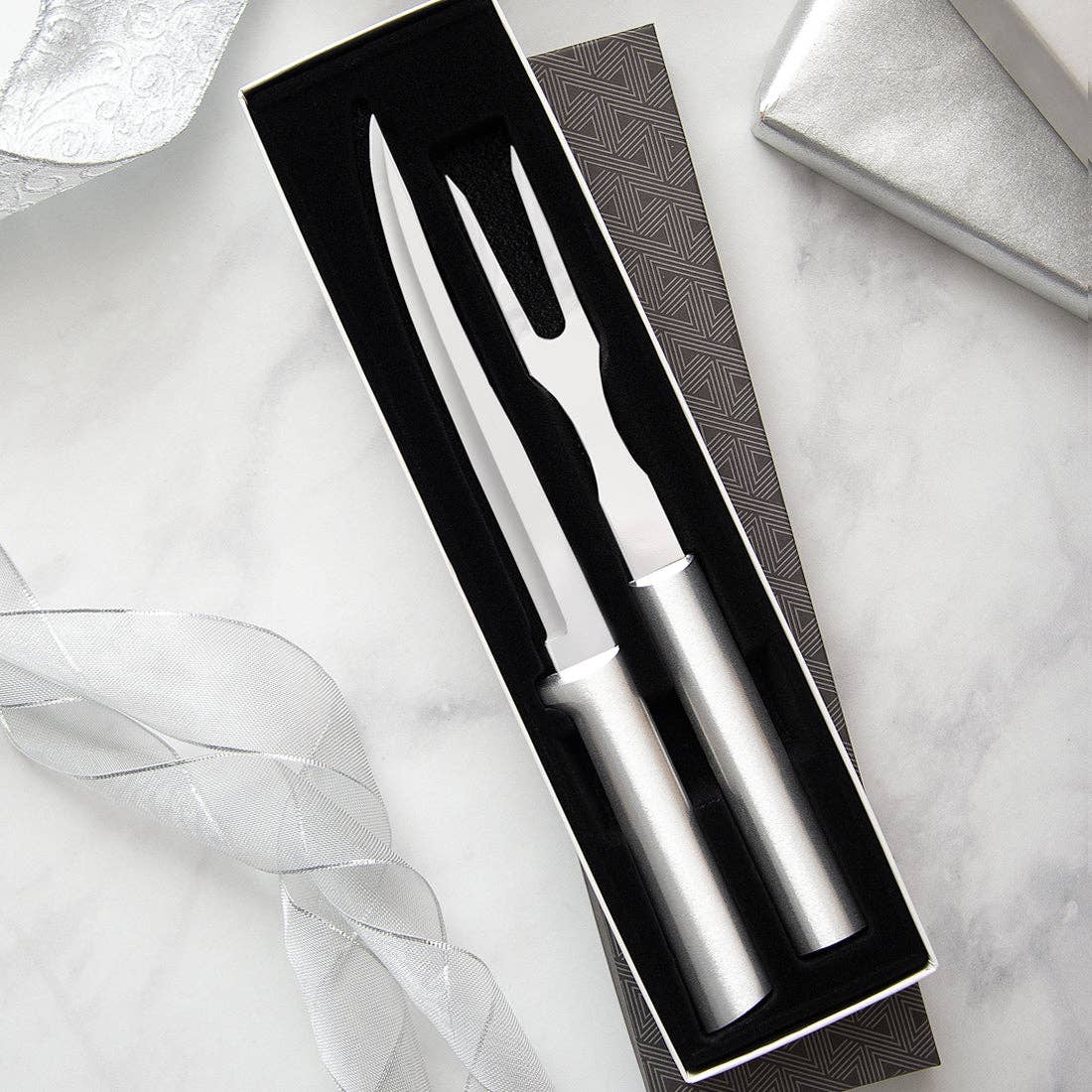 Carving Set - Silver Handle