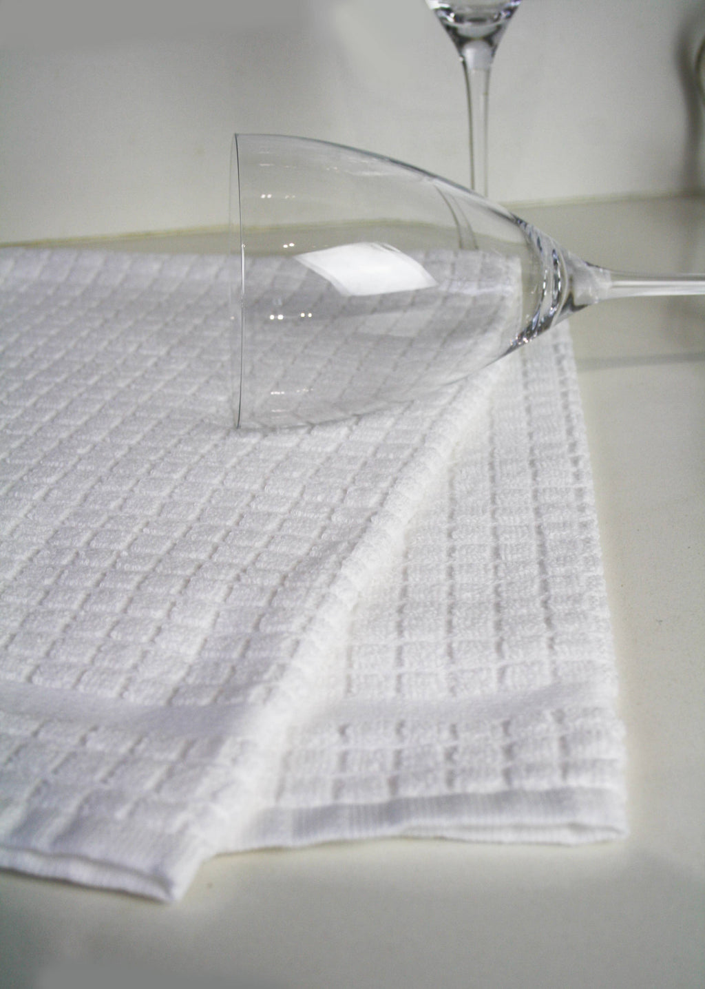 Poli-Dri Cotton Tea Towel - White