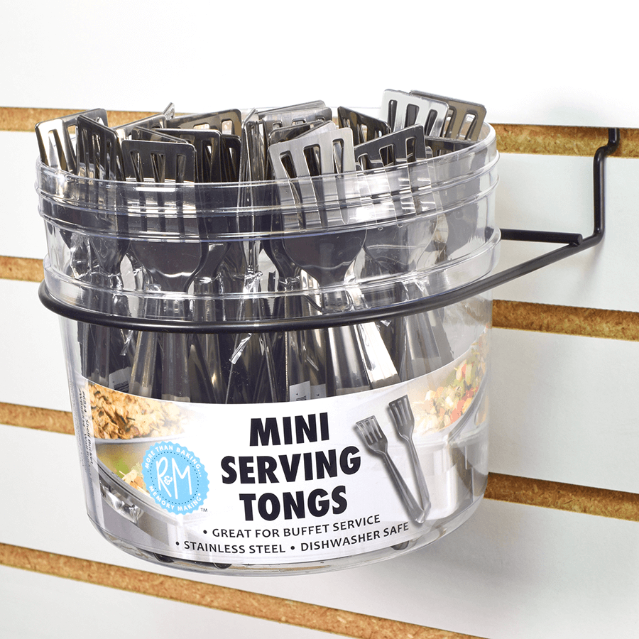 Wall Bucket Refill Serving Tongs SS /24