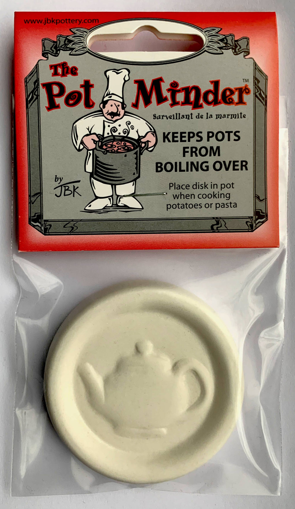 Pot Minder / Boil Alert (helps boil overs) - Teapot Design