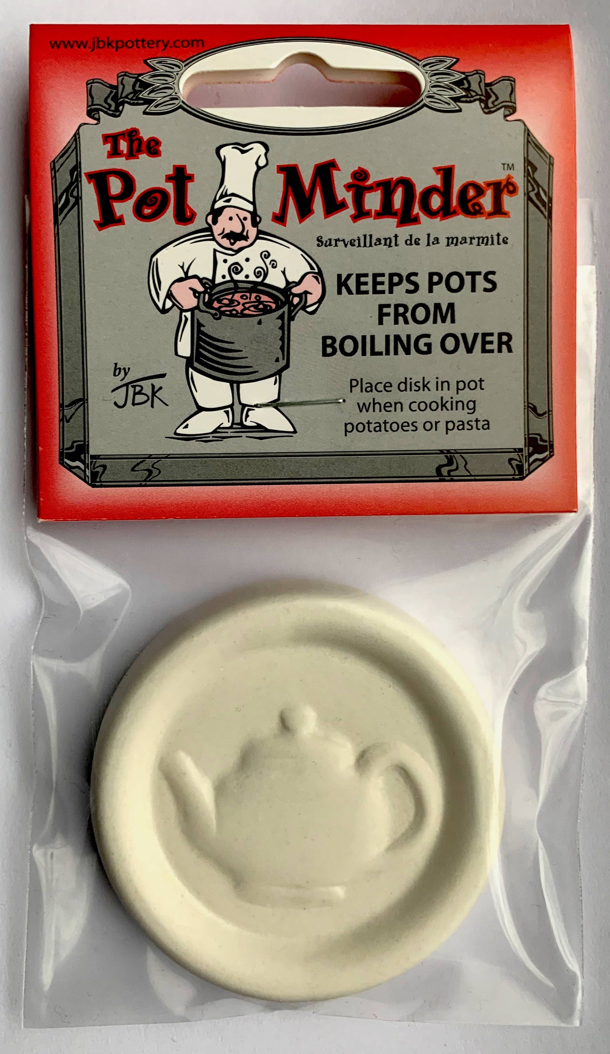 Pot Minder / Boil Alert (helps boil overs) - Teapot Design