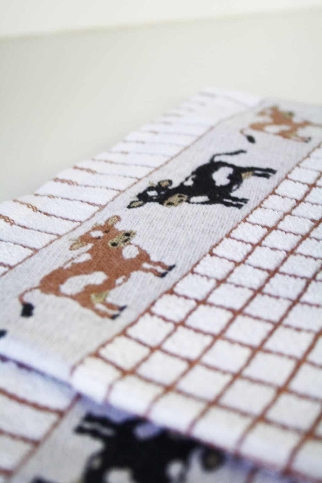 Poli-Dri Jacquard Tea Towel - Cows