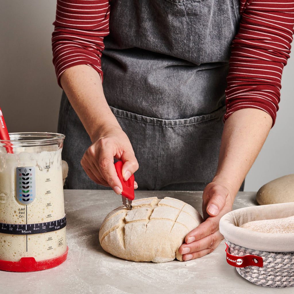 KneadAce PRO Sourdough Kit: 34oz Jar-Baskets-Bread Lame