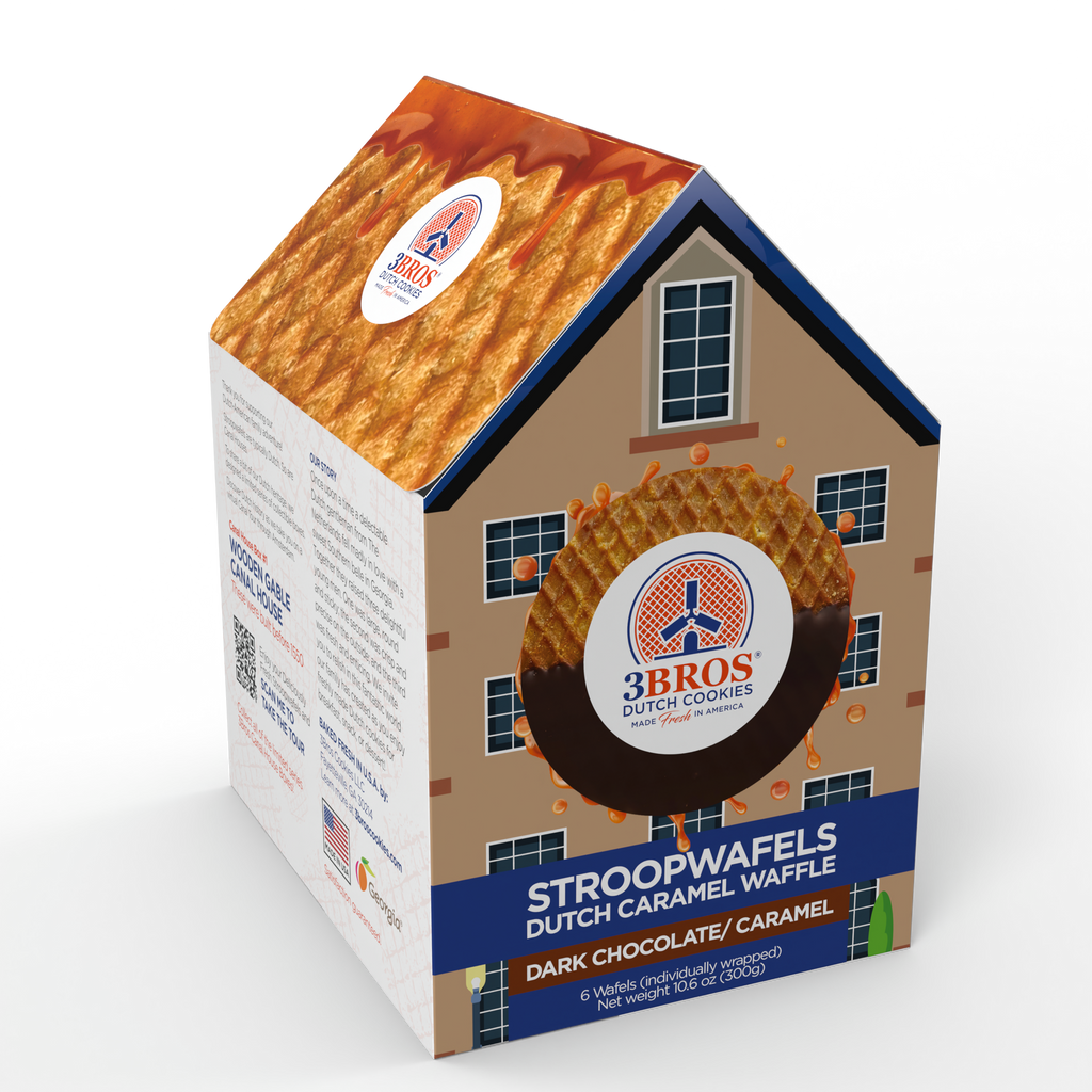 Dark-Chocolate-dipped Stroopwafels - Amsterdam Canal House