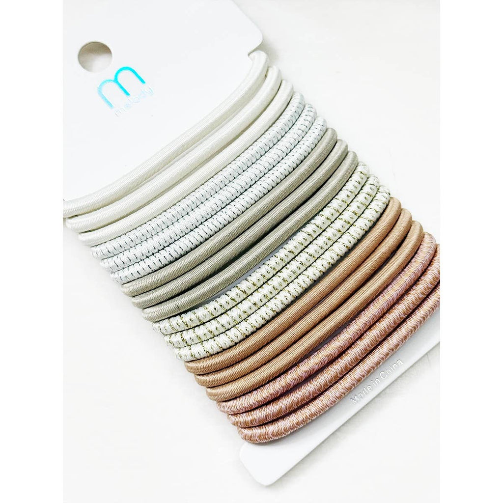 Neutral Shade Ponytail Elastics Hair Ties