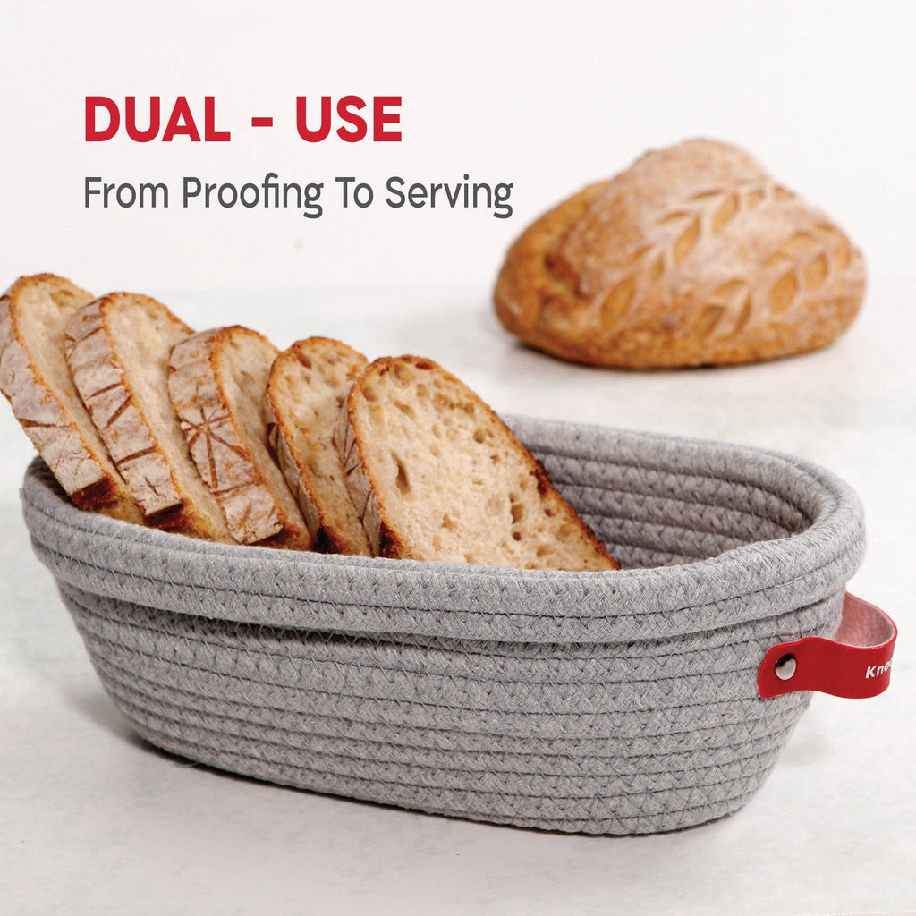 Oval Cotton Rope Proofing Baskets Set