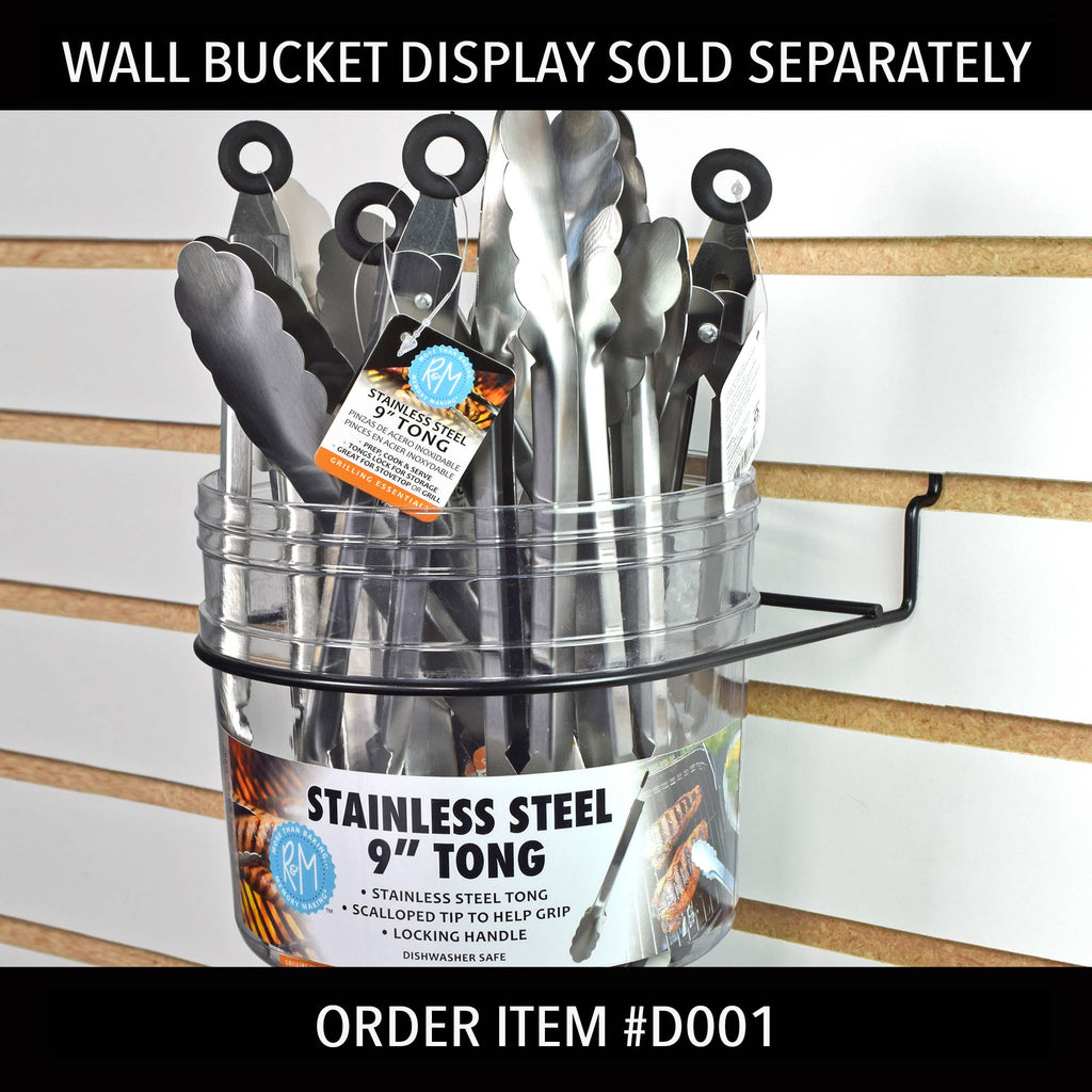 Wall Bucket Refill Stainless Steel 9" Tong/24