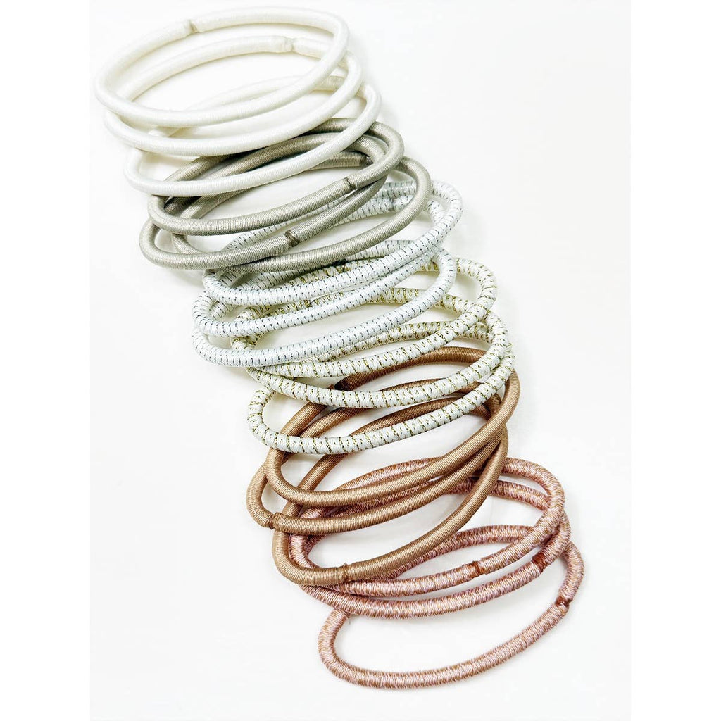 Neutral Shade Ponytail Elastics Hair Ties