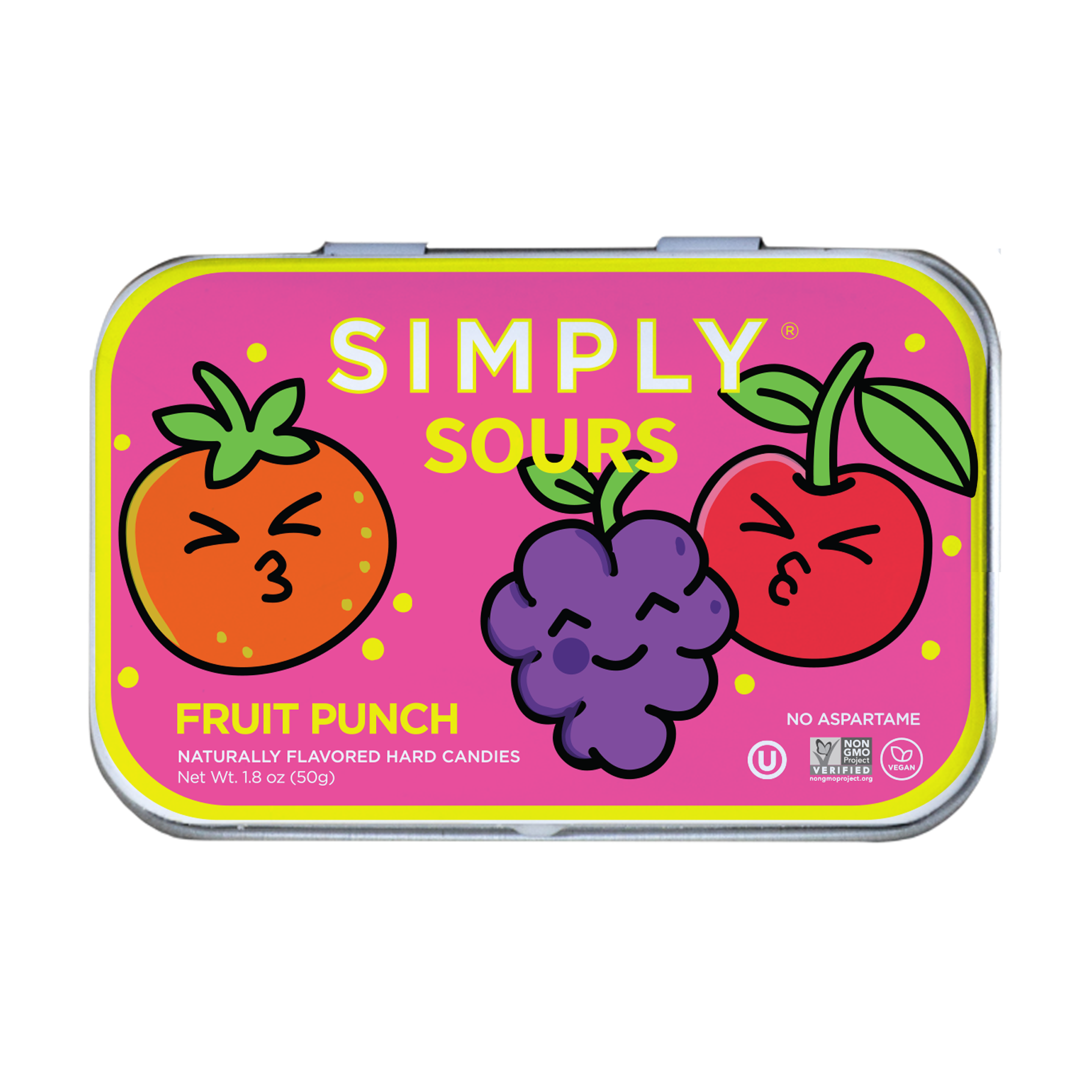 Simply Sours - Fruit Punch 1.8oz | 6 Tins
