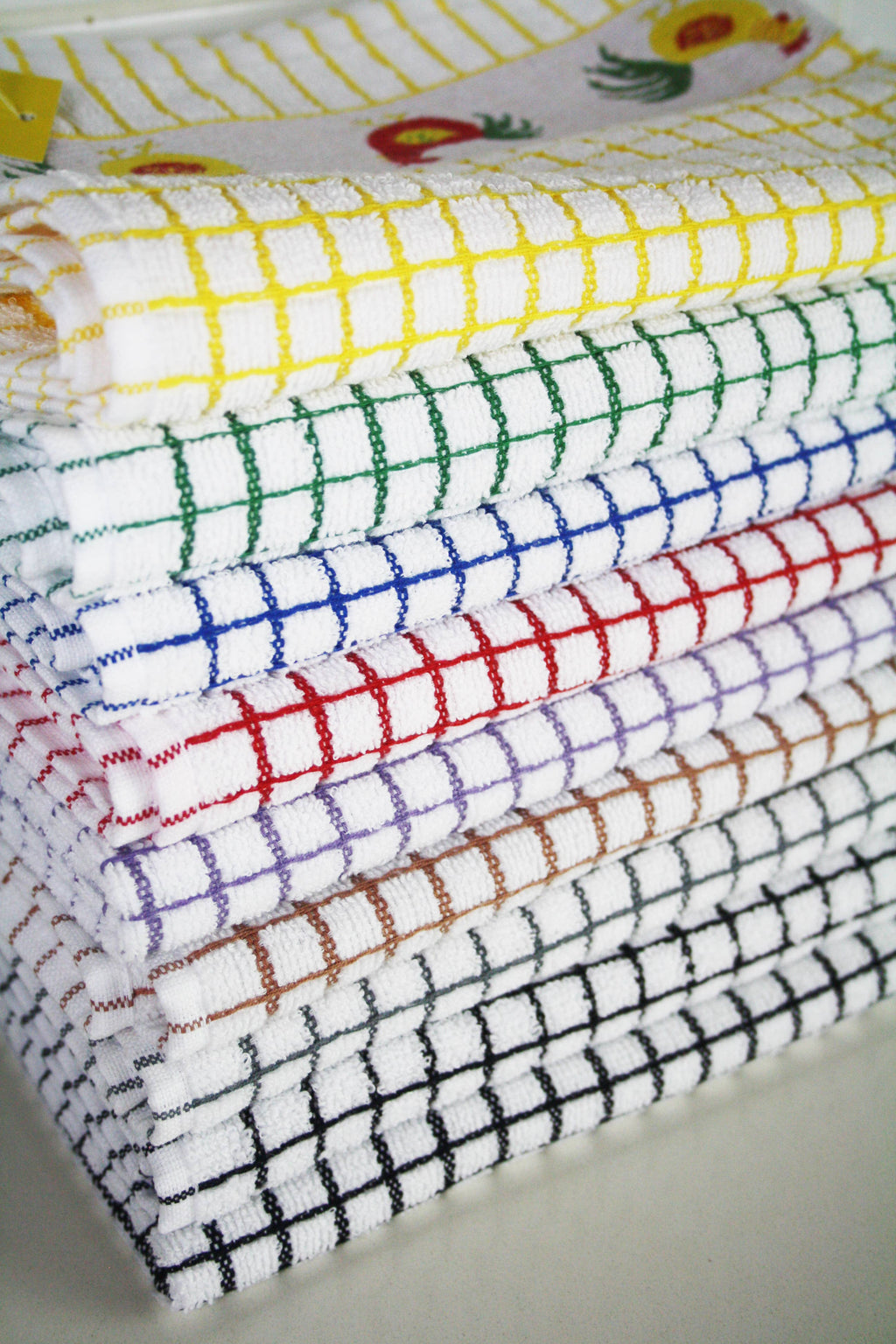 Poli-Dri Cotton Tea Towel - White