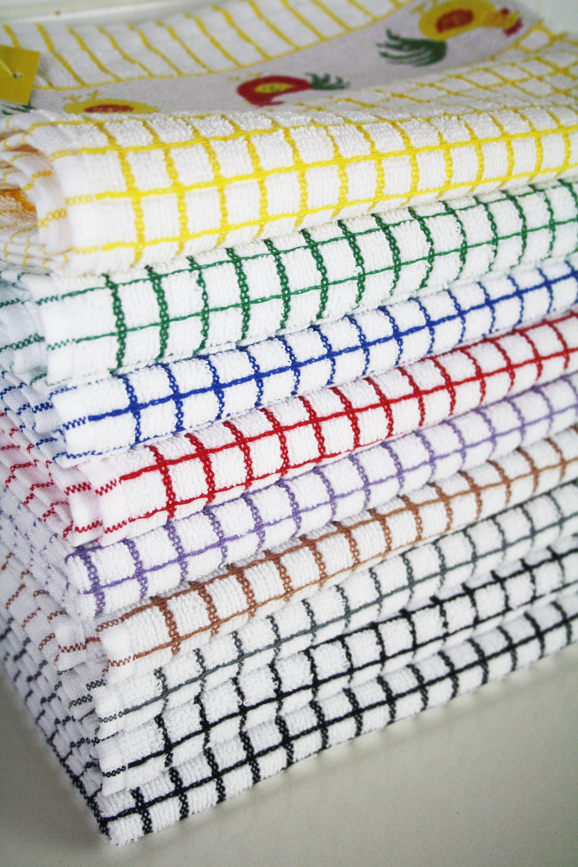 Poli-Dri Cotton Tea Towel - White