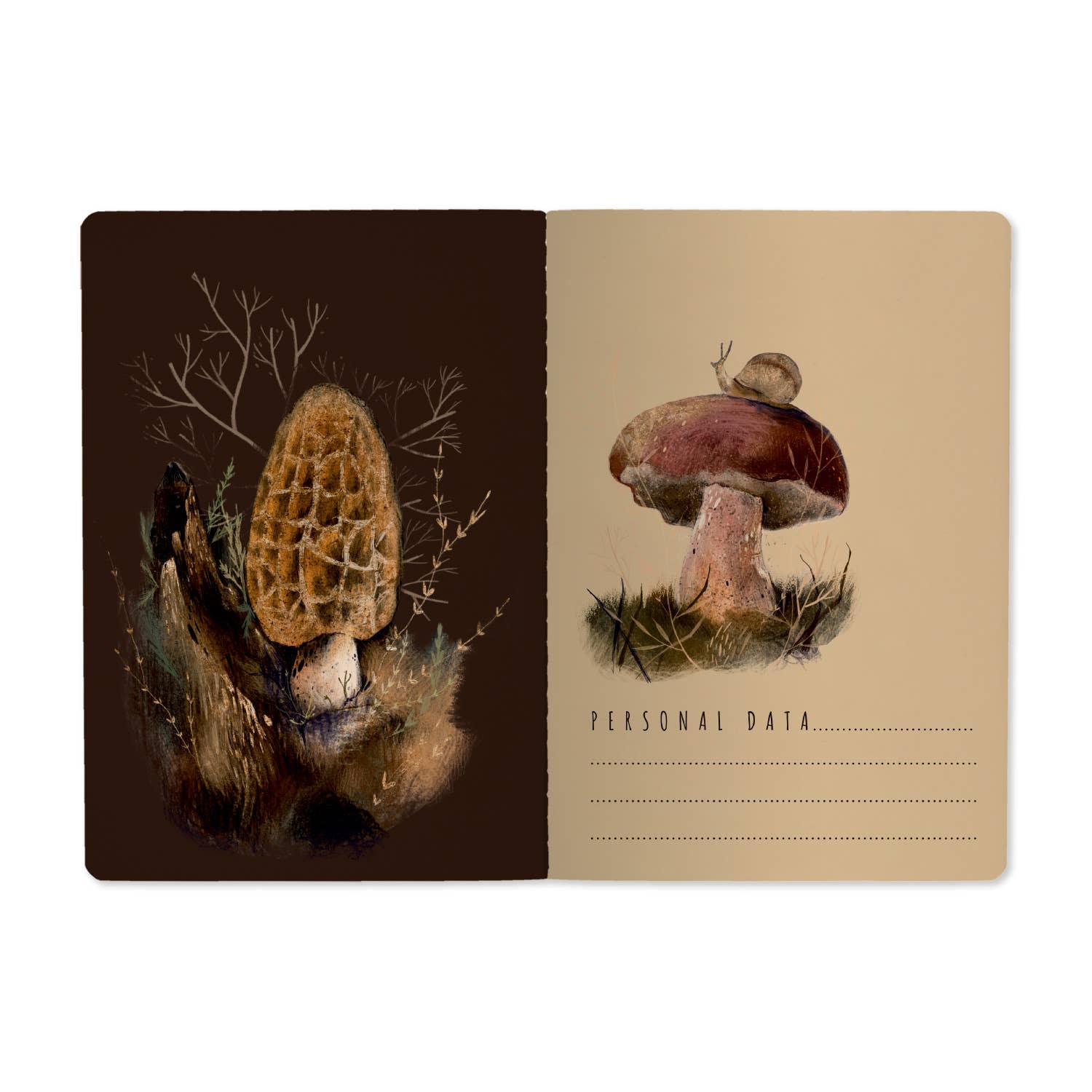 A5 Notebook -Mushroom Dream
