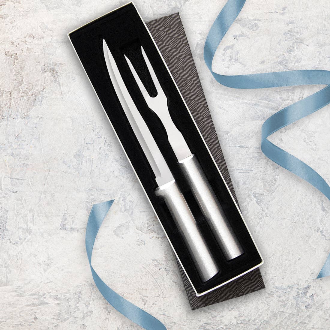 Carving Set - Silver Handle
