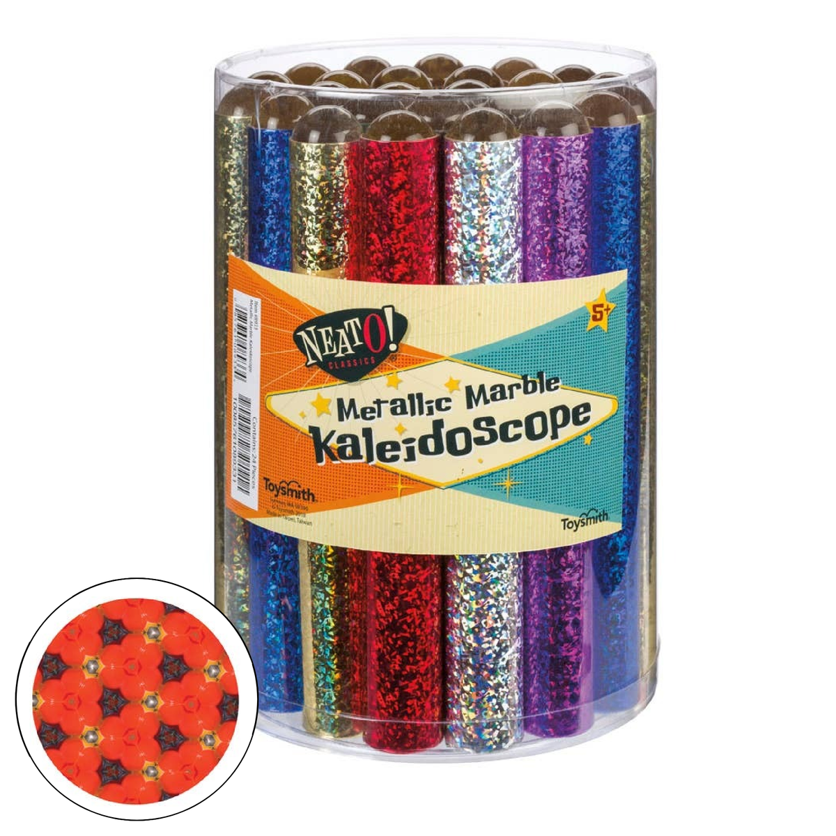 Neato! Metallic Marble Kaleidoscope - Retro Classic, vintage