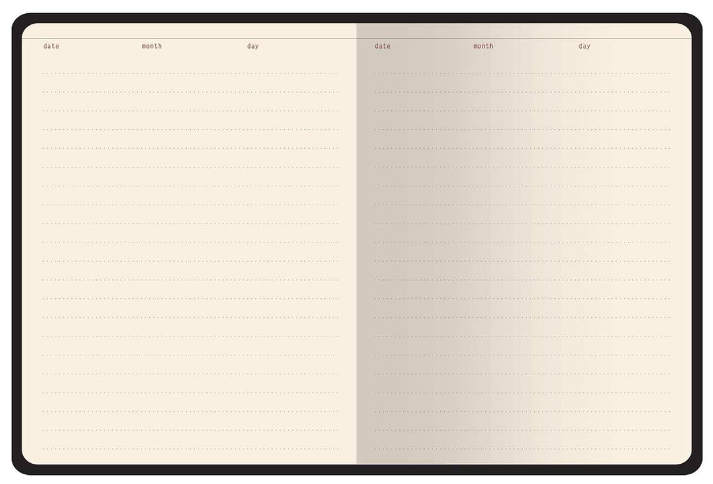 A6 Vegan Leather Hardcover Daily Planner - Olive Branches