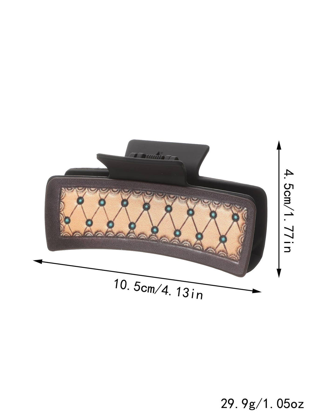 Sunflower PU Leather Hair Claw, Western Style_CWASC1618