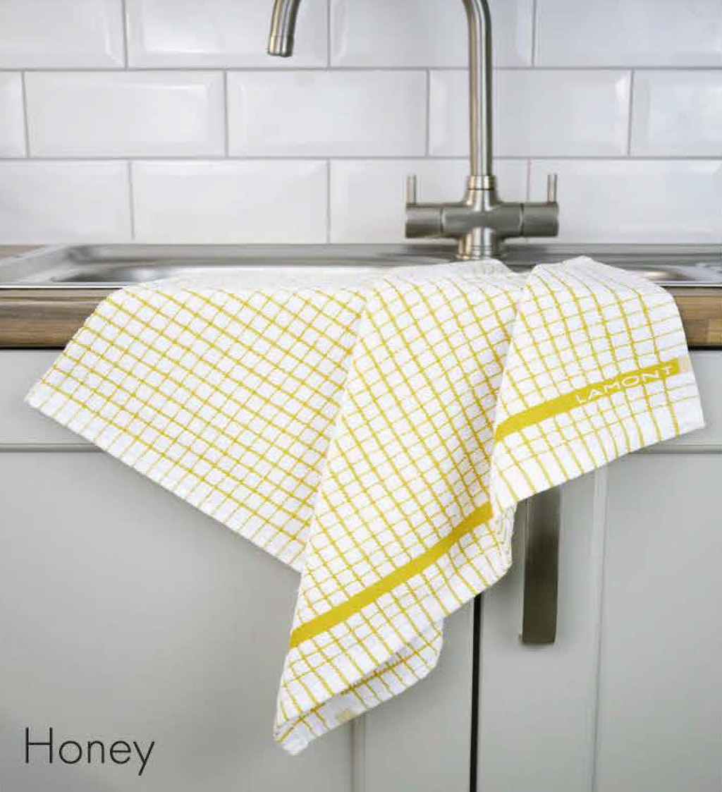 Poli-Dri Cotton Tea Towel - Honey