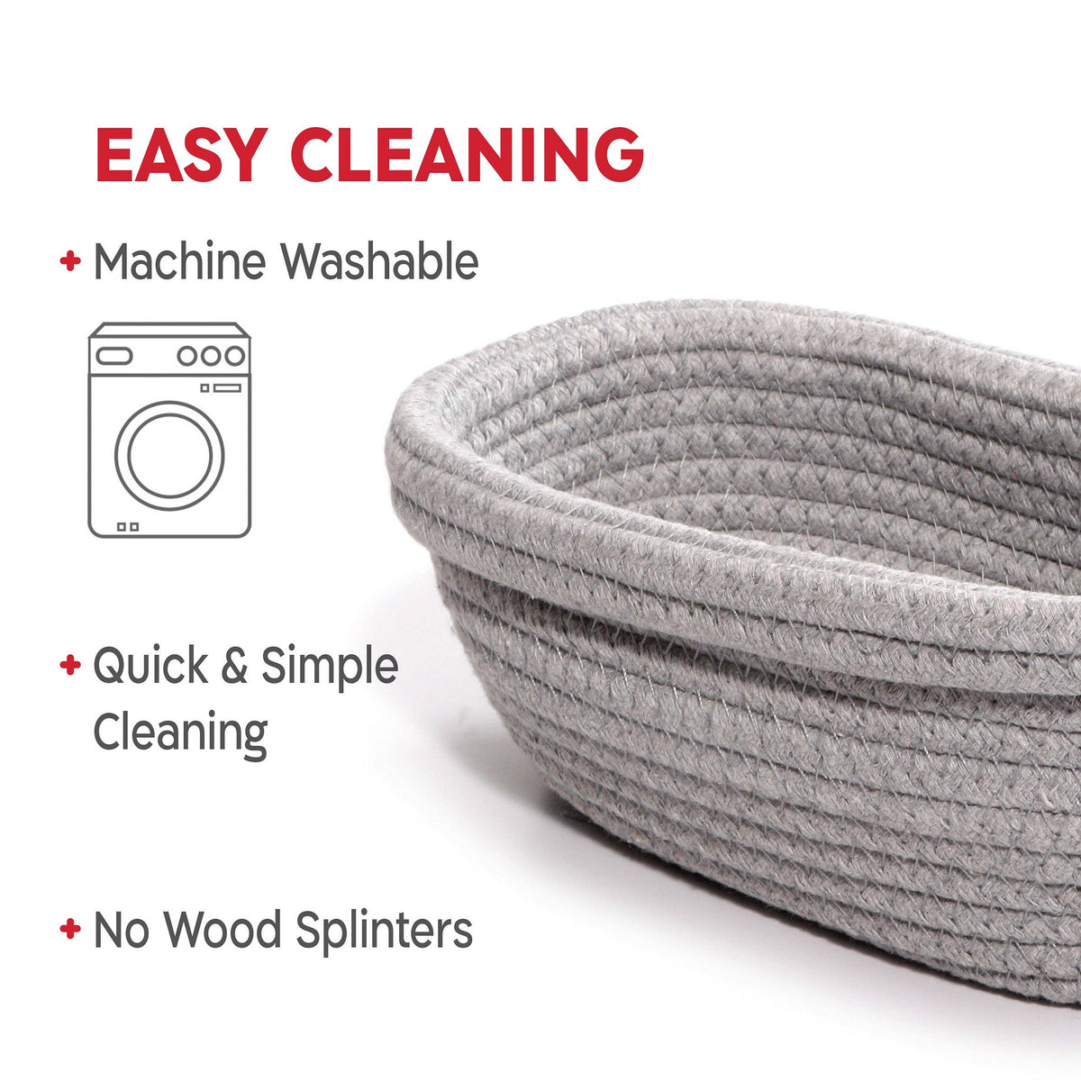 Oval & Round Cotton Rope Proofing Baskets