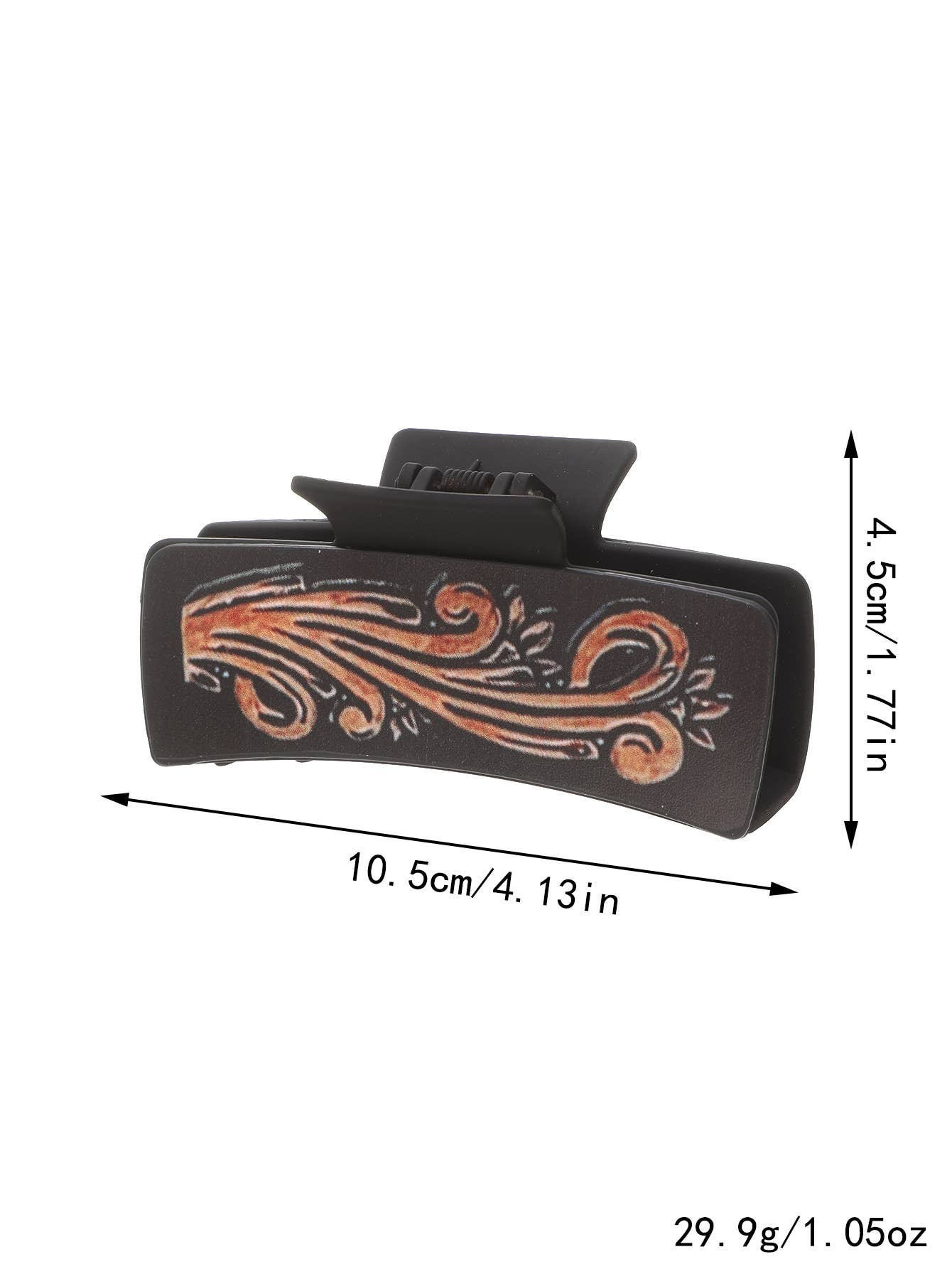 Sunflower PU Leather Hair Claw, Western Style_CWASC1618