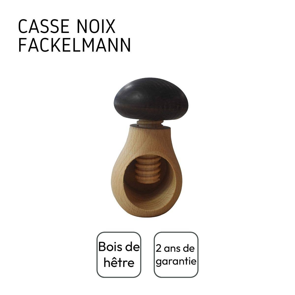 Fackelmann Wood Edition Screw-On Wooden Nutcracker