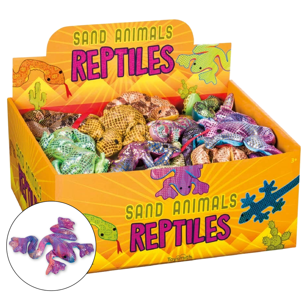 Reptile Sand Animals, Assorted Styles/Colors (squishy toy)