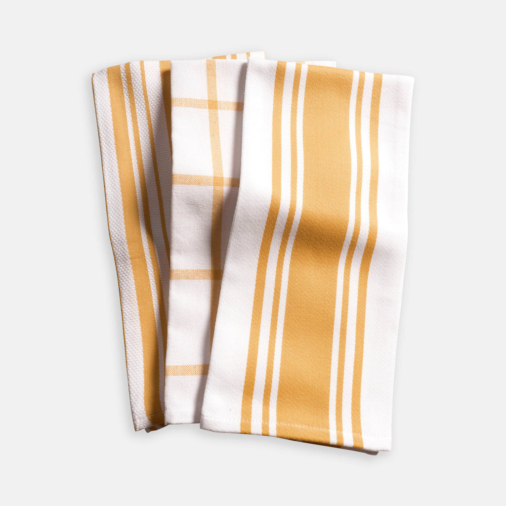 KAF Home Oversized Mixed Set of 3 Kitchen Towels - 20" x 30"