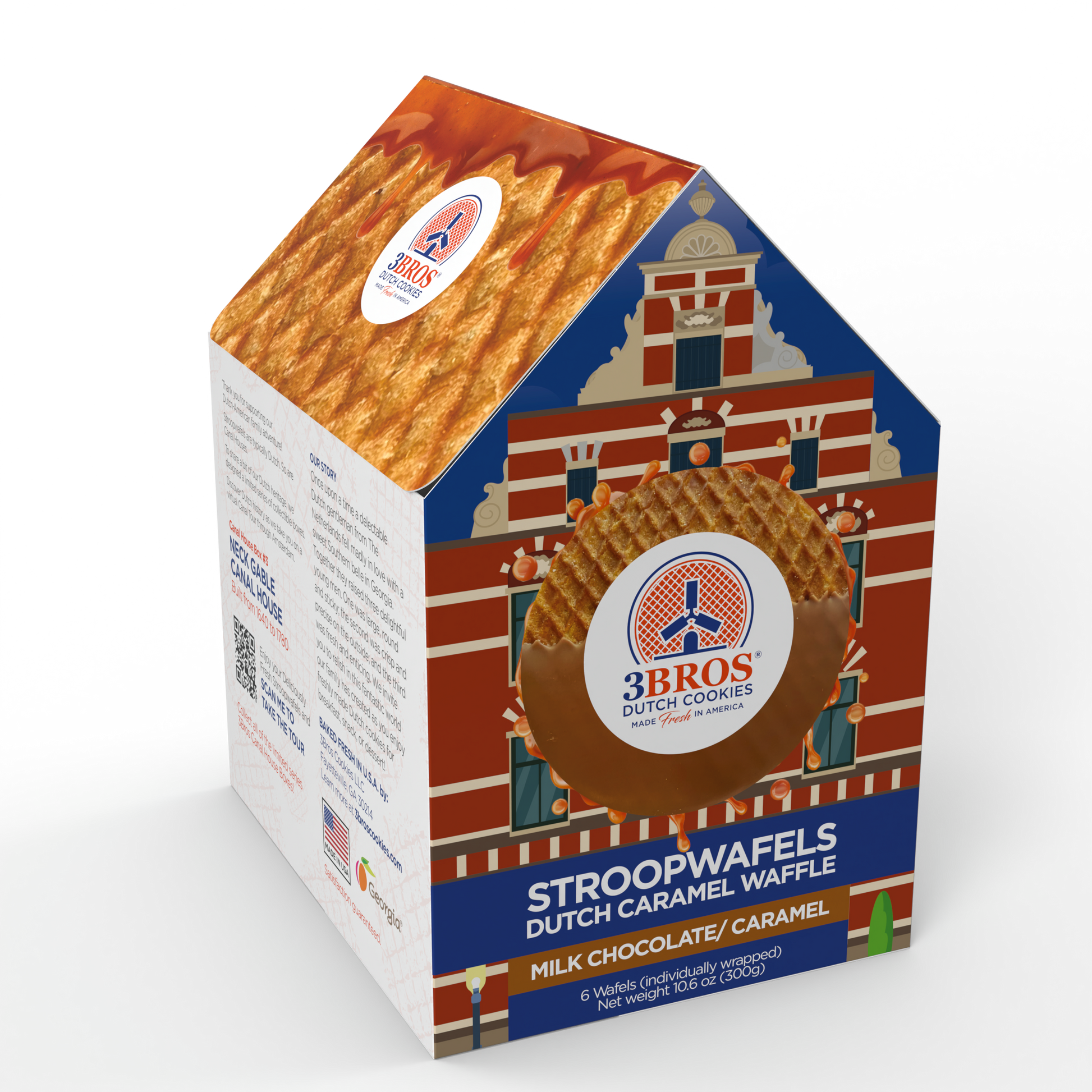 Milk-Chocolate-dipped Stroopwafels - Amsterdam Canal House