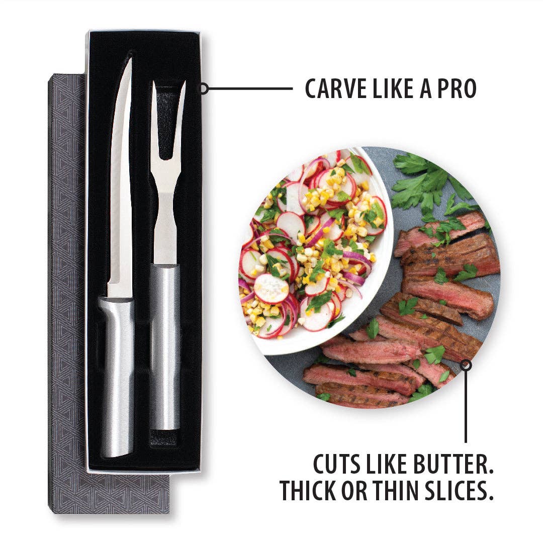 Carving Set - Silver Handle