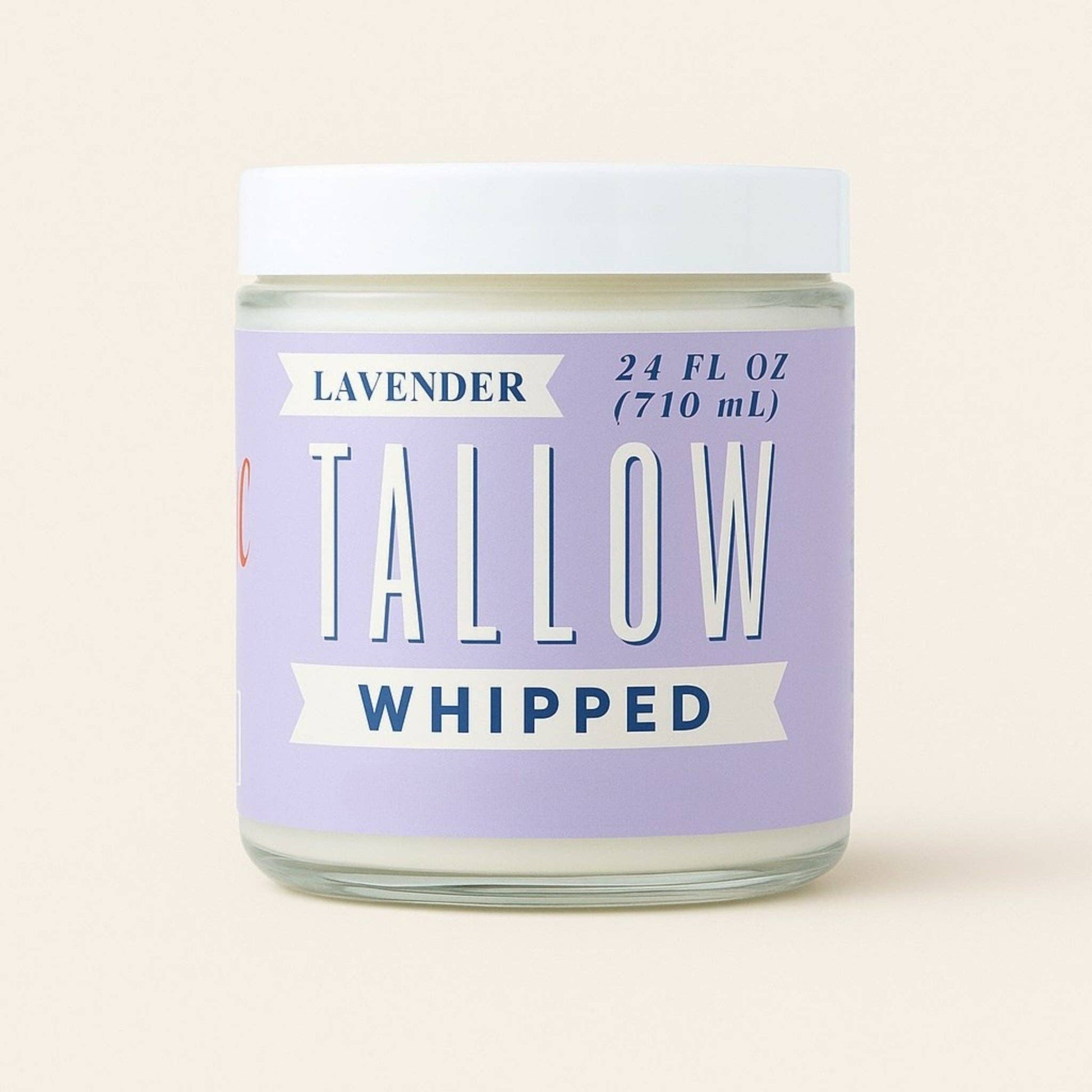Lavender Whipped Tallow Moisturizer | Natural Beef Tallow Lotion | Calming, Preservative-Free Skincare by Lady May Tallow