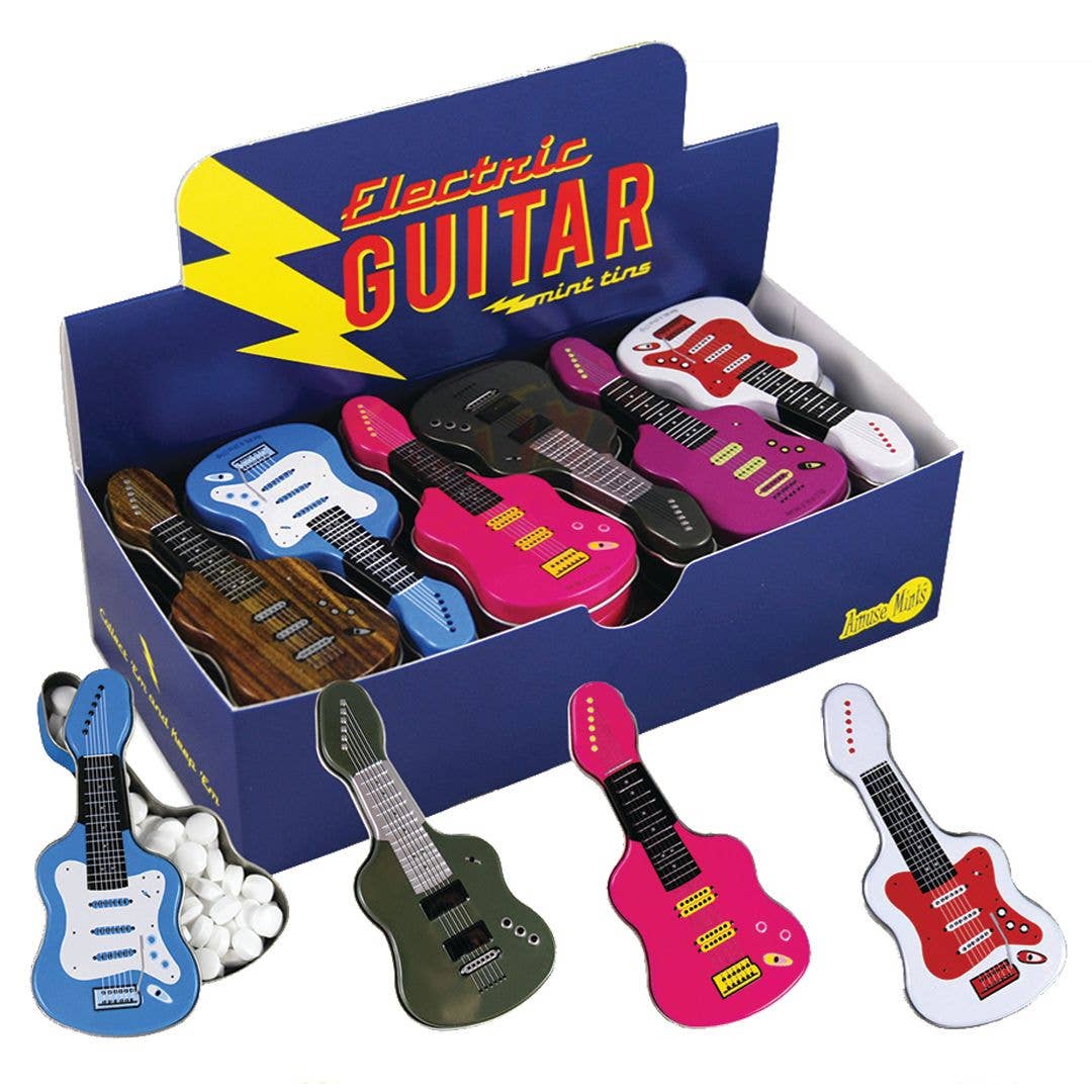 Electric Guitar Shaped Mint Tin