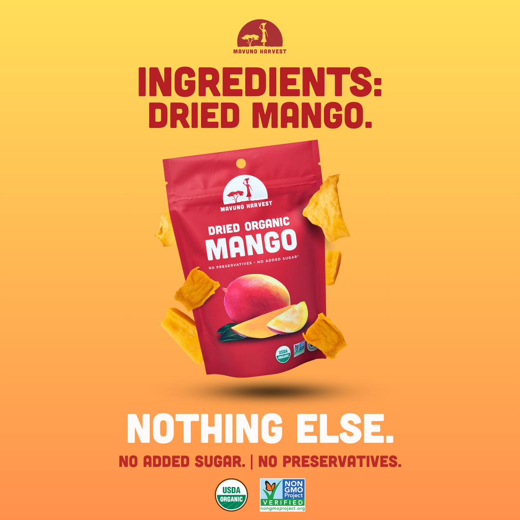 Organic Dried Mango, 6-pack case