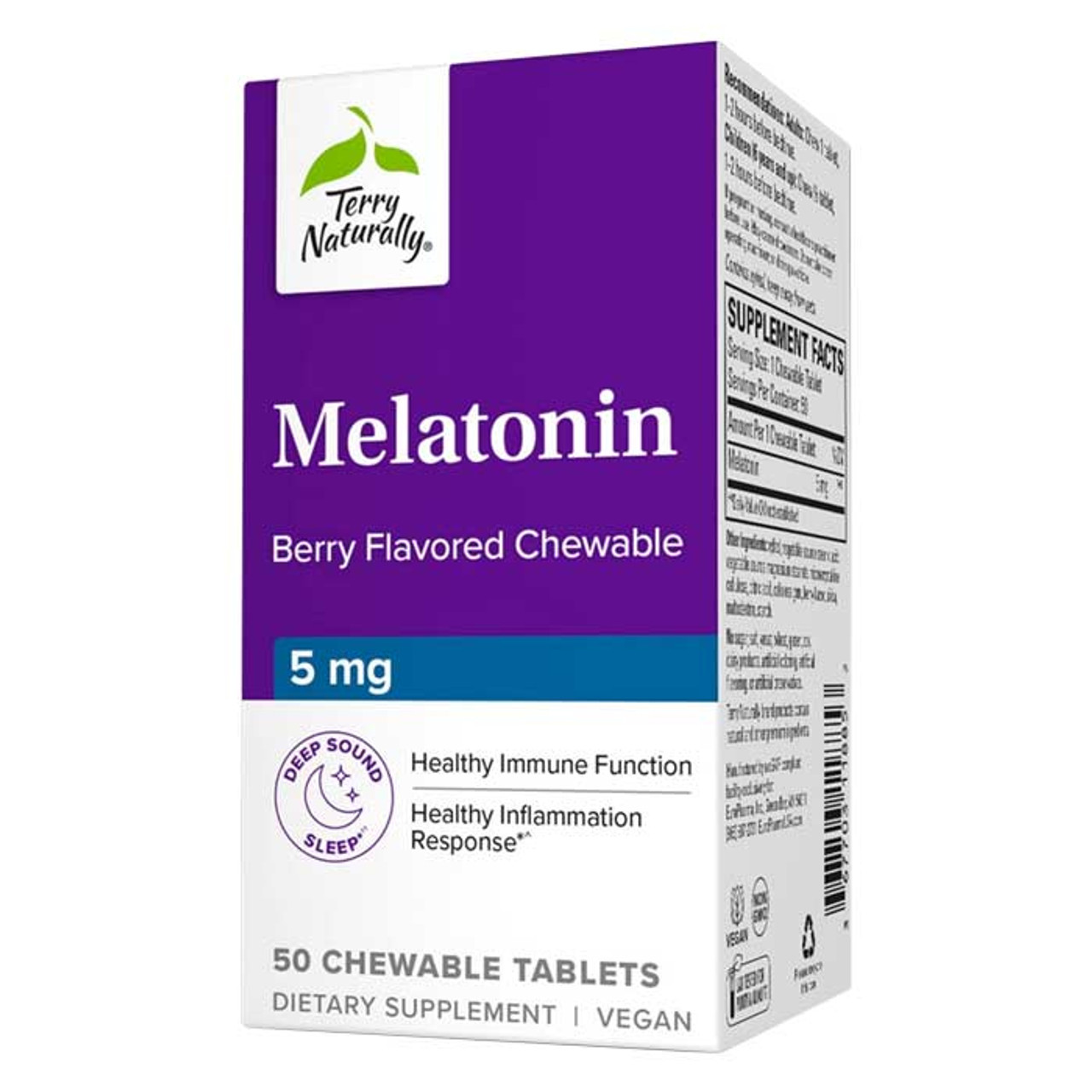 Terry Naturally Melatonin Chewable - 5mg - Berry Flavored - Homestead Market