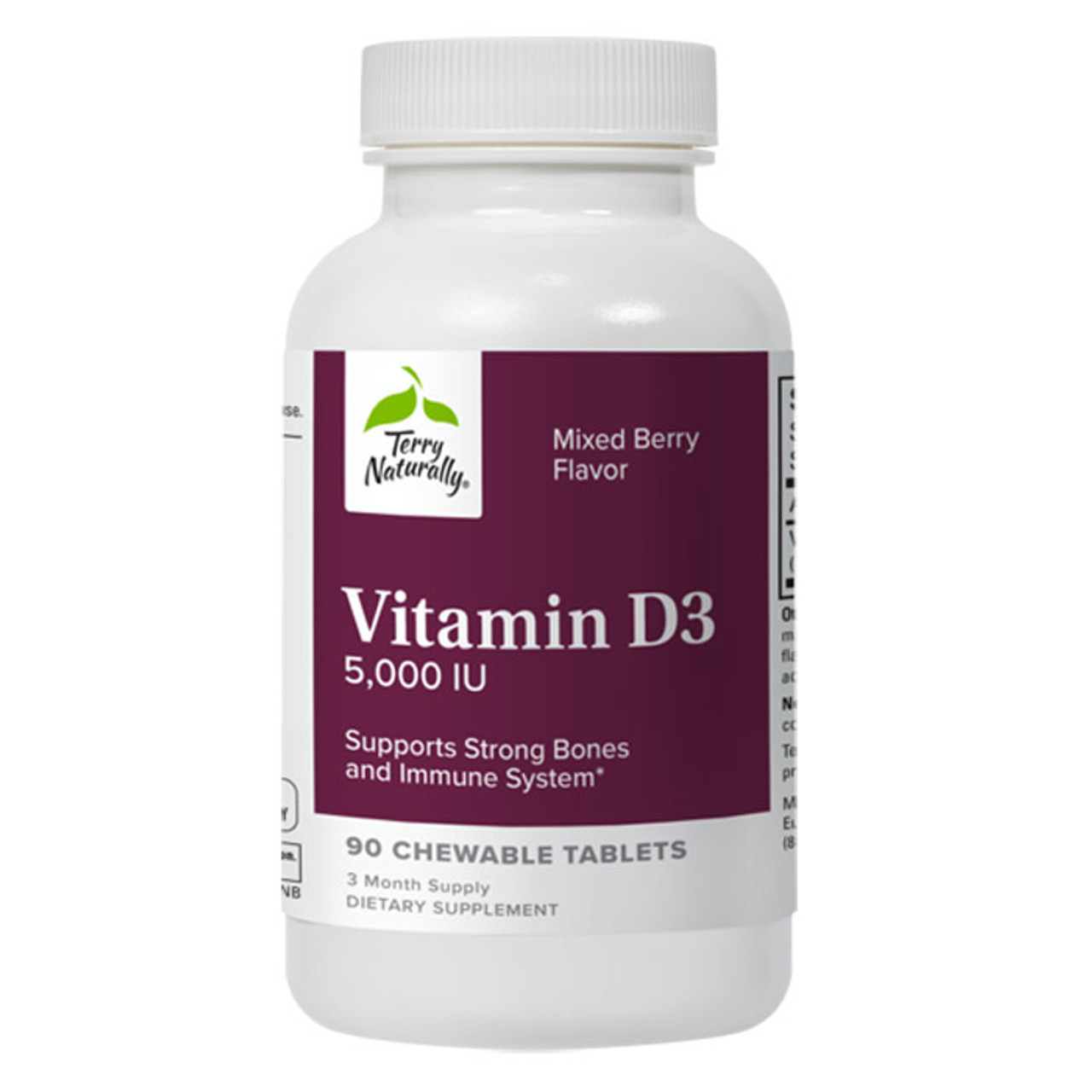 Terry Naturally Vitamin D3 Chewable Tablets