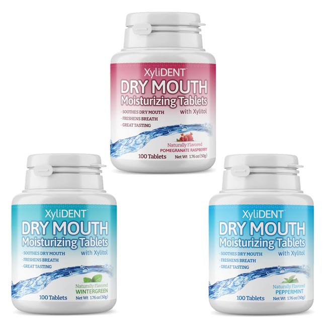 XyliDent Dry Mouth Moisturizing Tablets